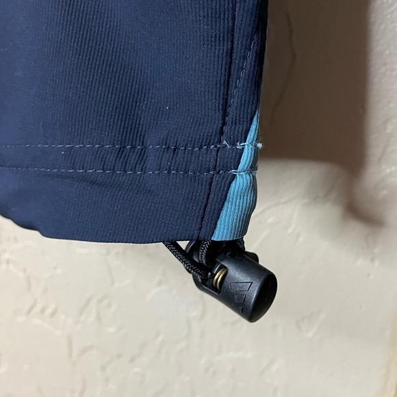 Adidas  Climaproof Wind Light Blue Navy Quarter Zip Pullover‎ Windbreaker Medium - Picture 5 of 10